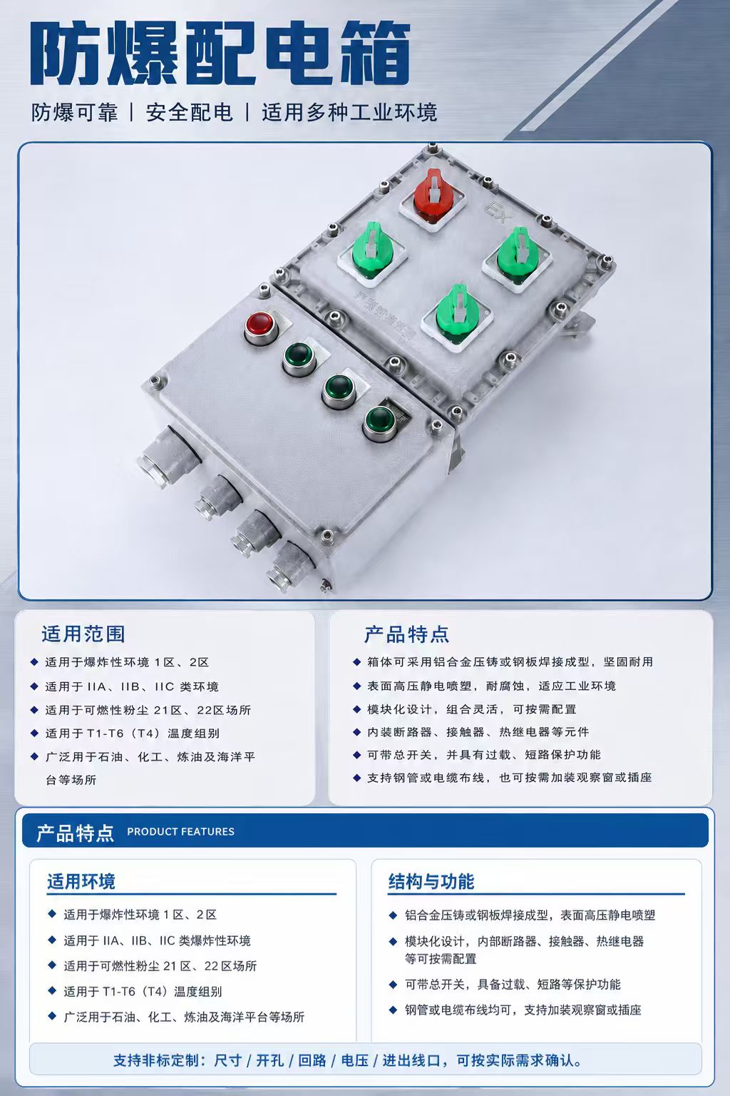 防爆配电箱详情图 1