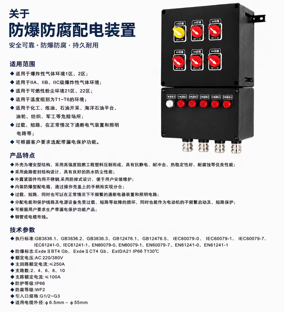 防爆防腐配电装置详情图 1
