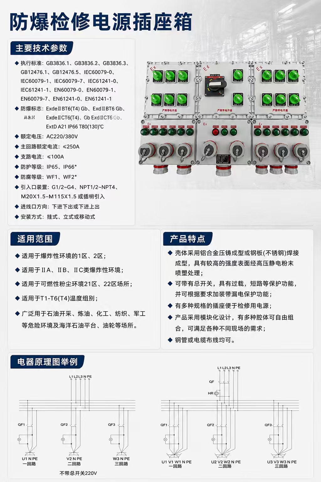 防爆检修电源插座箱详情图 1