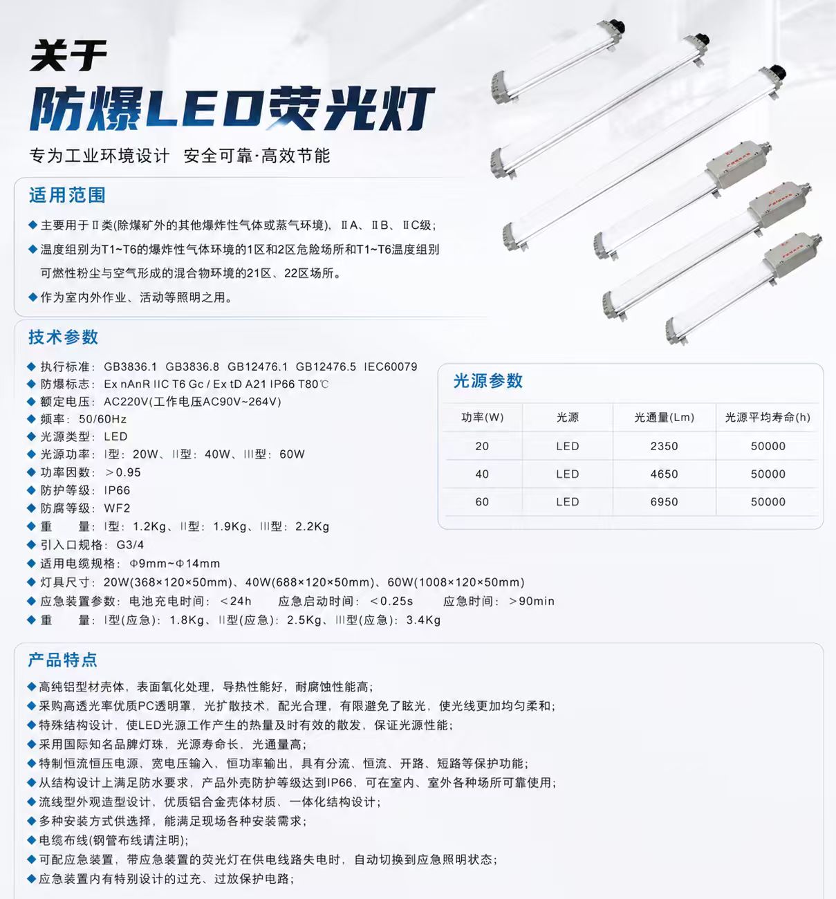 防爆LED荧光灯详情图 1