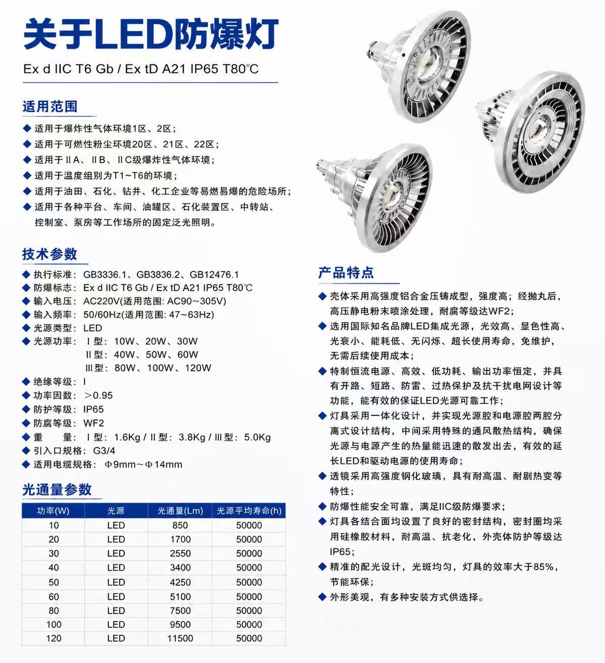 LED防爆灯详情图 1
